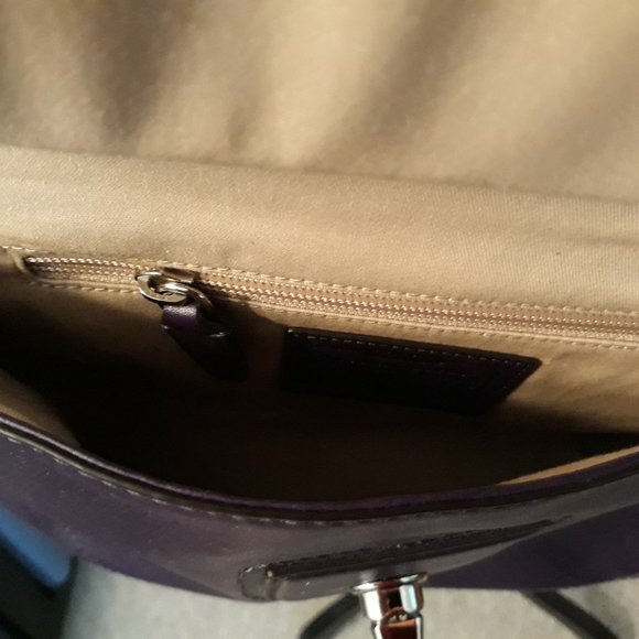 Coach Handbag Purse Purple NWOT - Picture 5 of 10